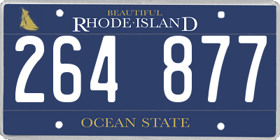 RI license plate 264877