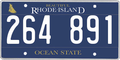 RI license plate 264891