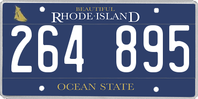 RI license plate 264895