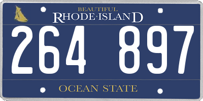 RI license plate 264897