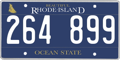 RI license plate 264899