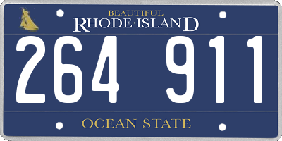 RI license plate 264911