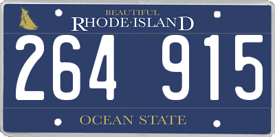 RI license plate 264915