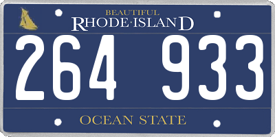 RI license plate 264933