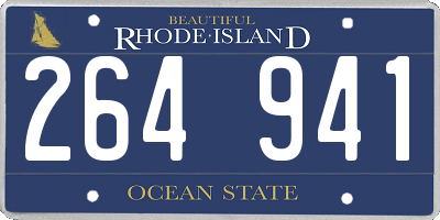 RI license plate 264941