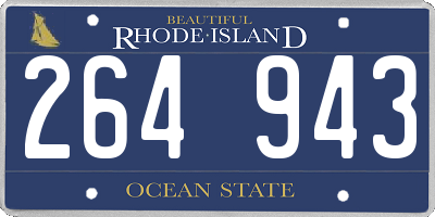 RI license plate 264943