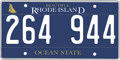 RI license plate 264944