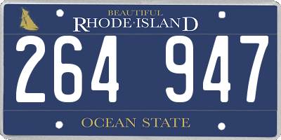 RI license plate 264947