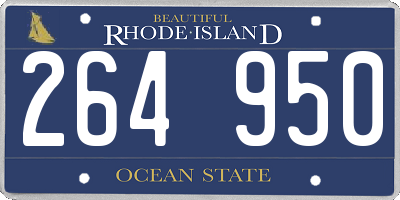 RI license plate 264950