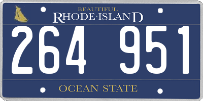 RI license plate 264951