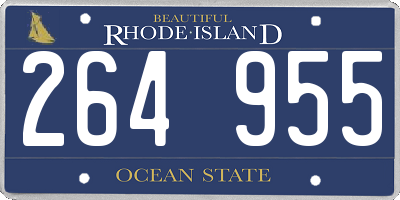 RI license plate 264955