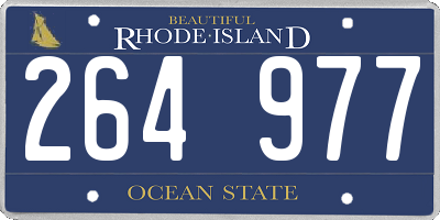 RI license plate 264977