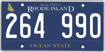 RI license plate 264990