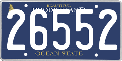 RI license plate 26552