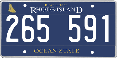 RI license plate 265591