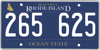 RI license plate 265625