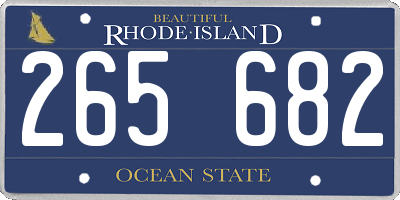 RI license plate 265682