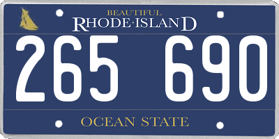 RI license plate 265690