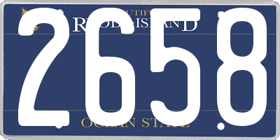 RI license plate 2658