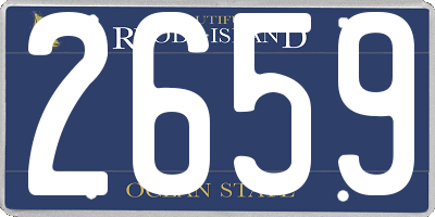 RI license plate 2659