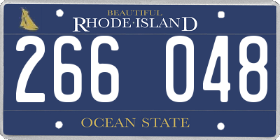 RI license plate 266048