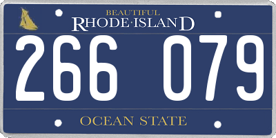 RI license plate 266079