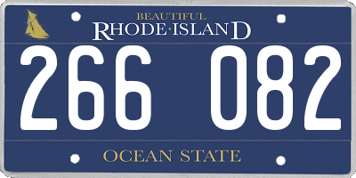 RI license plate 266082