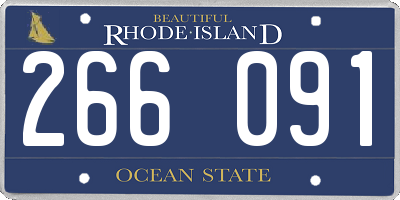 RI license plate 266091