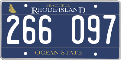 RI license plate 266097