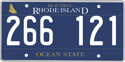 RI license plate 266121