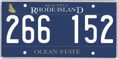 RI license plate 266152