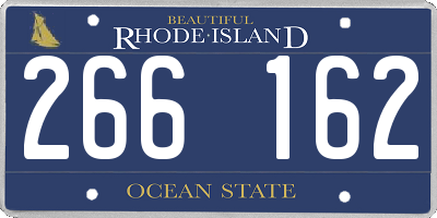 RI license plate 266162