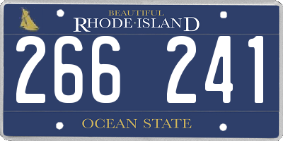 RI license plate 266241