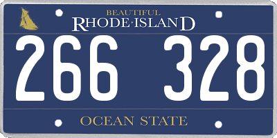 RI license plate 266328