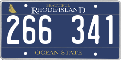 RI license plate 266341