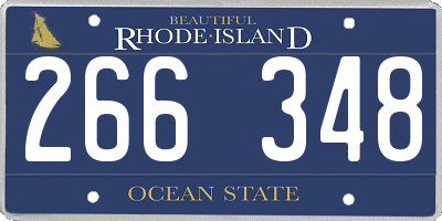 RI license plate 266348