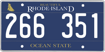 RI license plate 266351