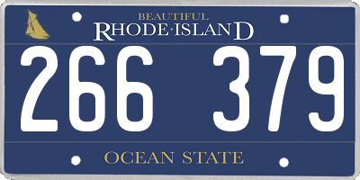 RI license plate 266379