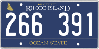 RI license plate 266391
