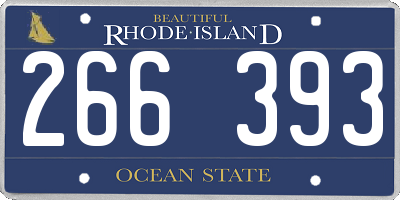 RI license plate 266393