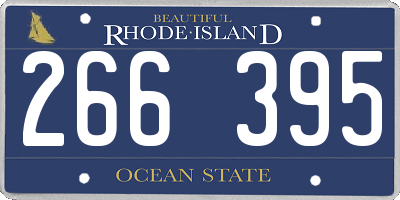 RI license plate 266395