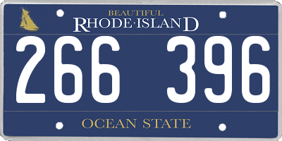 RI license plate 266396