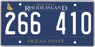 RI license plate 266410