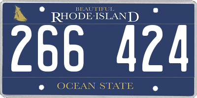 RI license plate 266424