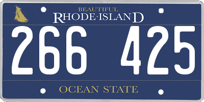 RI license plate 266425