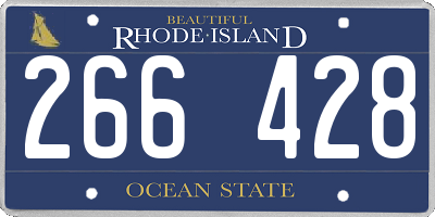 RI license plate 266428