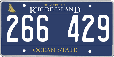 RI license plate 266429