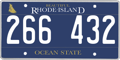 RI license plate 266432