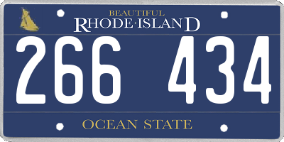 RI license plate 266434