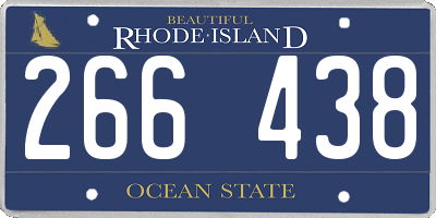 RI license plate 266438